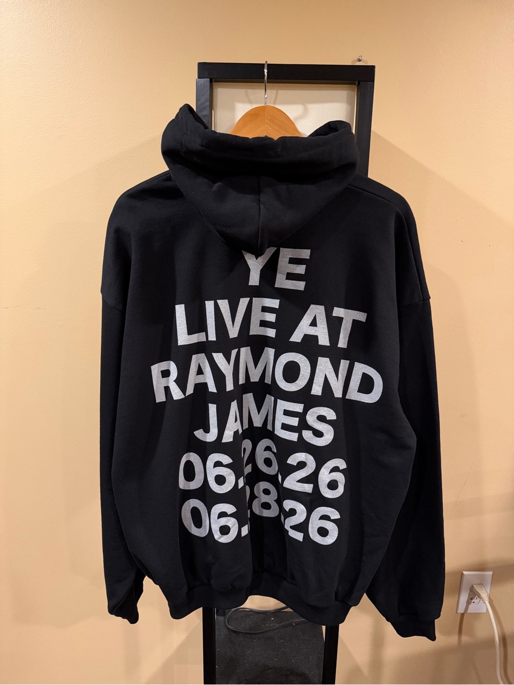 Kanye West Bully Merch Ye Live at Raymound James Black Hoodie